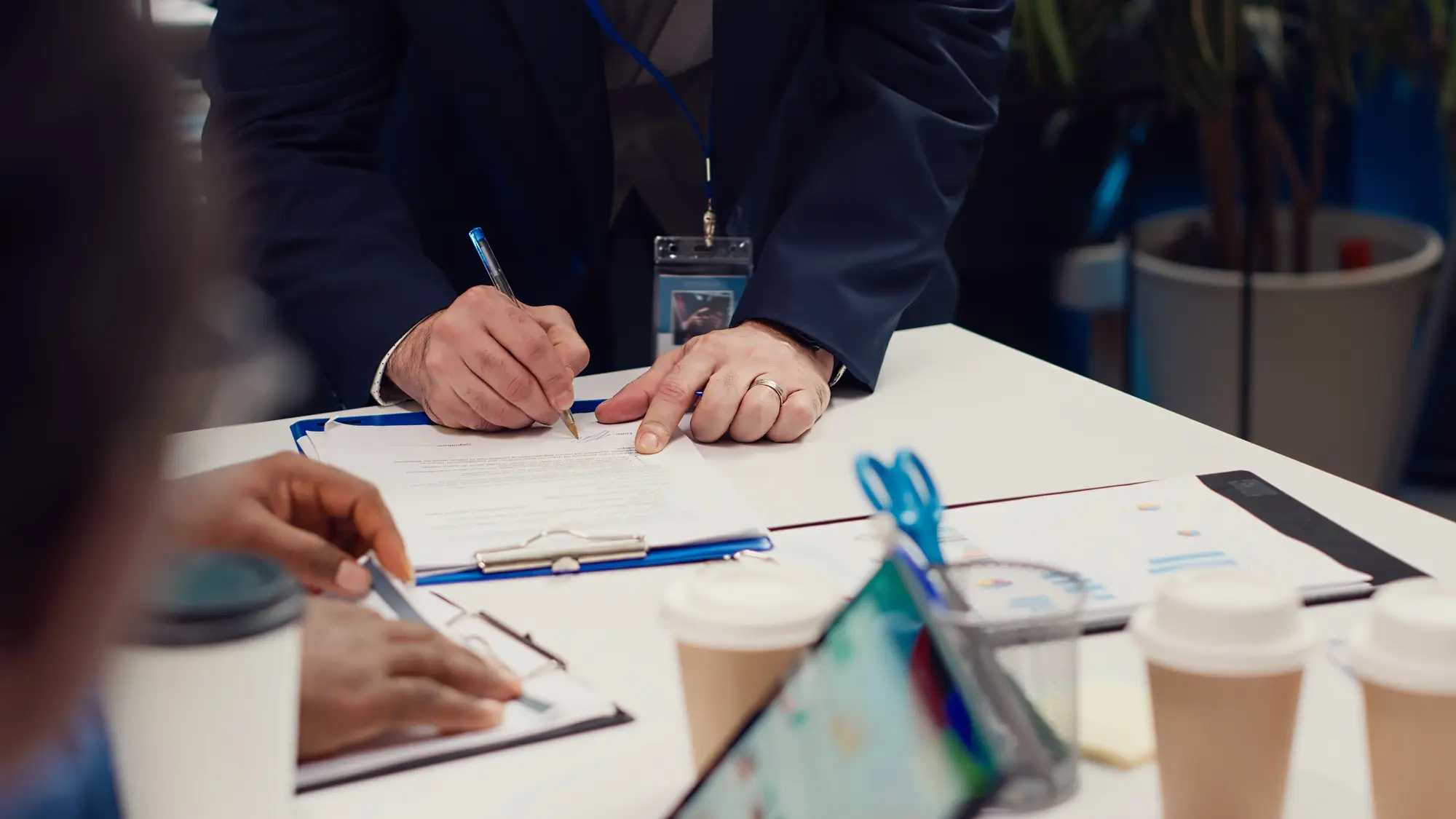 General Liability Insuranceform being signed